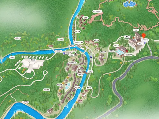 袁州结合景区手绘地图智慧导览和720全景技术，可以让景区更加“动”起来，为游客提供更加身临其境的导览体验。